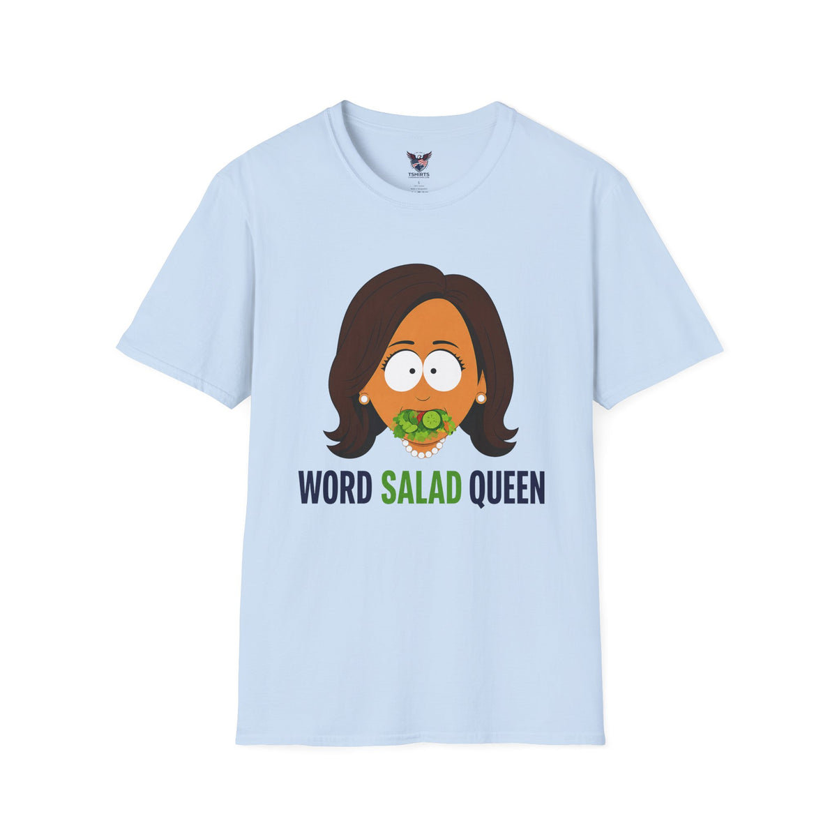 Funny Kamala Harris Word Salad Queen Conservative Political Satire Graphic T-Shirt
