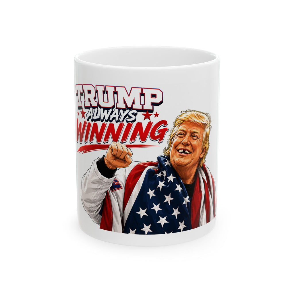 Trump Hockey Illustration Mug | Ceramic Coffee Cup 11oz 15oz