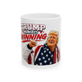 Trump Hockey Illustration Mug | Ceramic Coffee Cup 11oz 15oz
