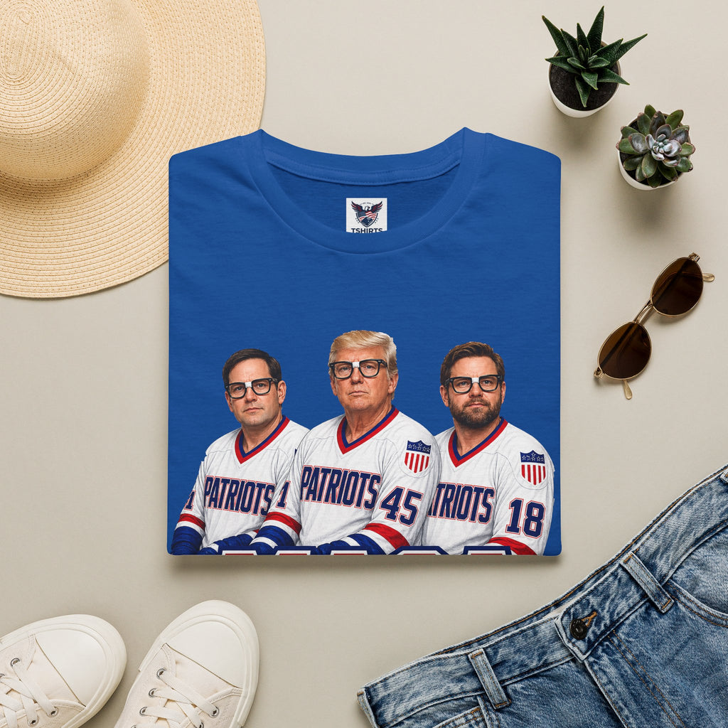 MAGA Brothers T-Shirt — Rubio, Trump, Vance Hanson Brothers Patriotic Hockey Jersey Graphic Tee
