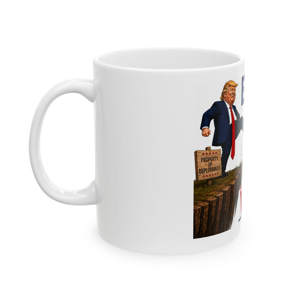 Enjoy The View political cartoon Mug | Ceramic coffee cup