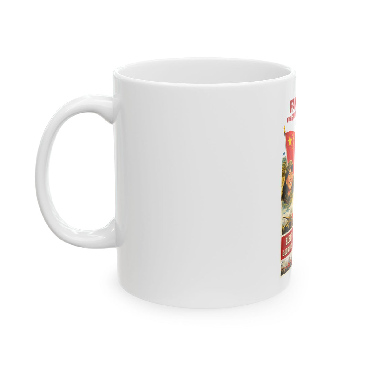 Eric Swalwell Fang Fang Political Poster Ceramic Mug