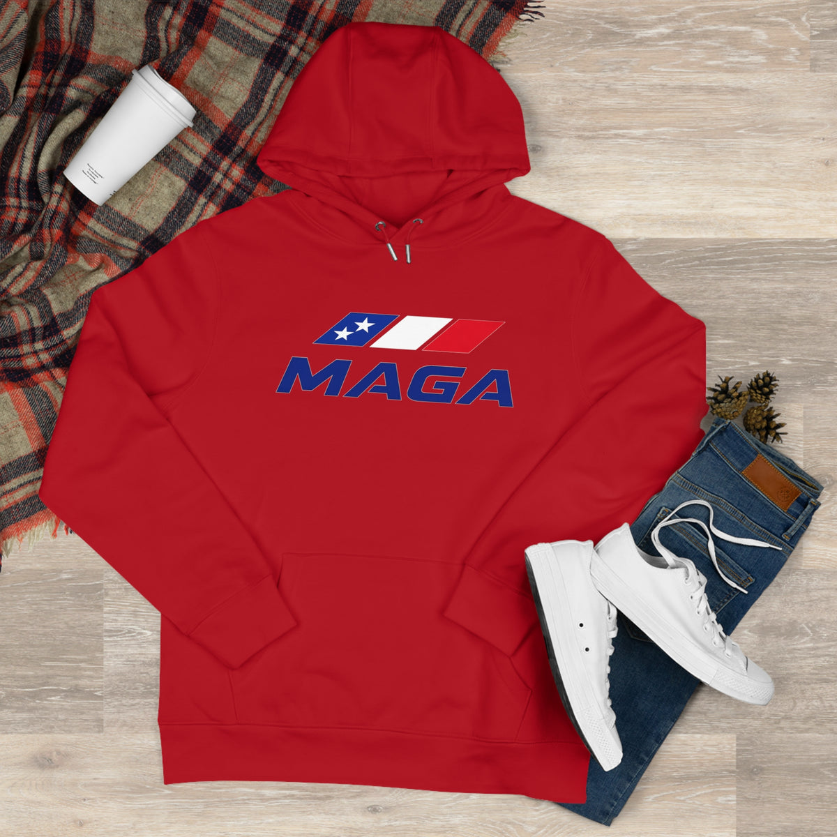 MAGA Hooded Sweatshirt — The Conservative Brand - Patriotic Red White & Blue Logo Hoodie