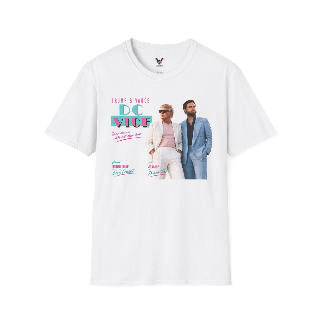 T-Shirt — "DC Vice" Trump & Vance Retro Miami Movie Style Graphic Tee
