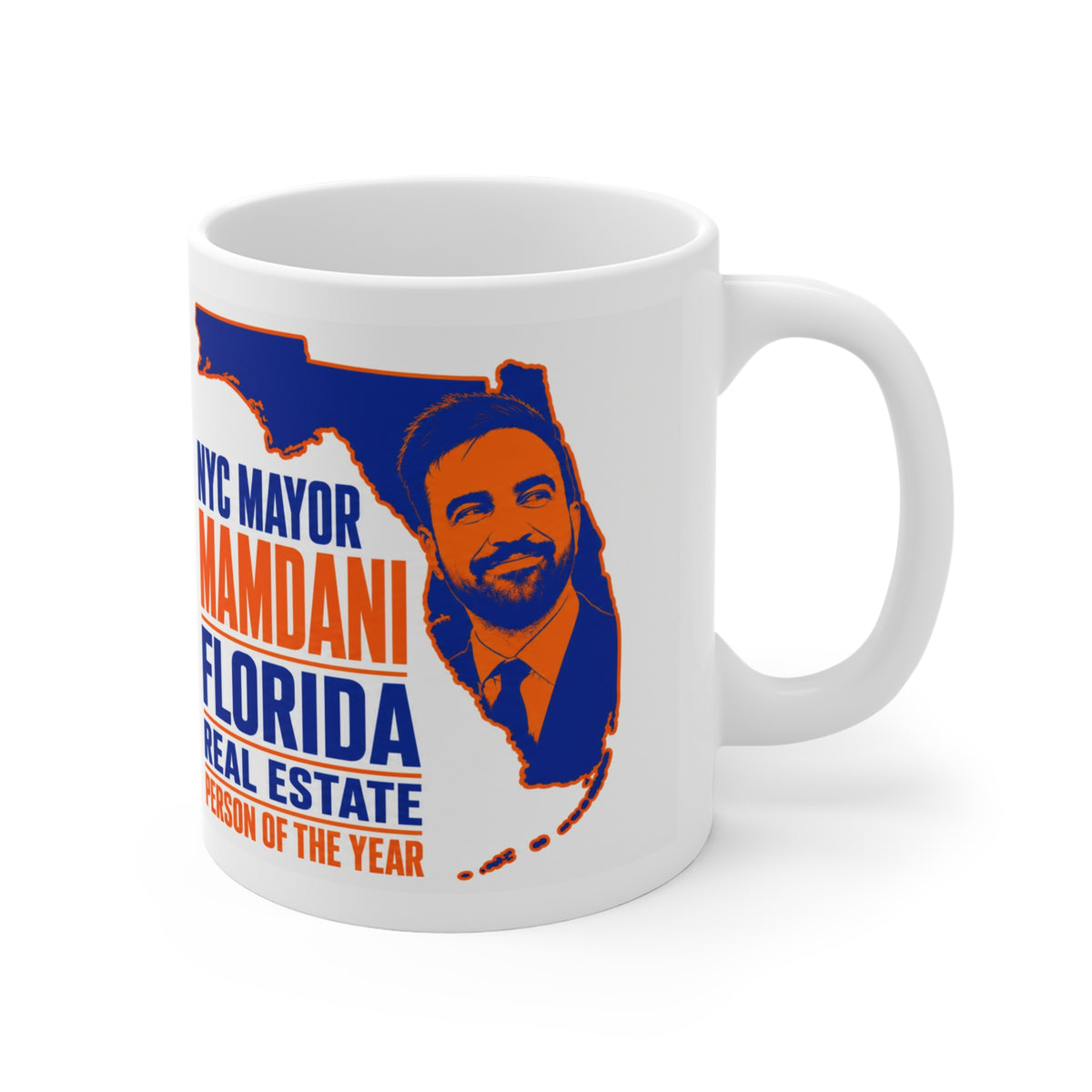NYC Mayor Mamdani Florida Real Estate Satirical Mug | Funny Political Gift