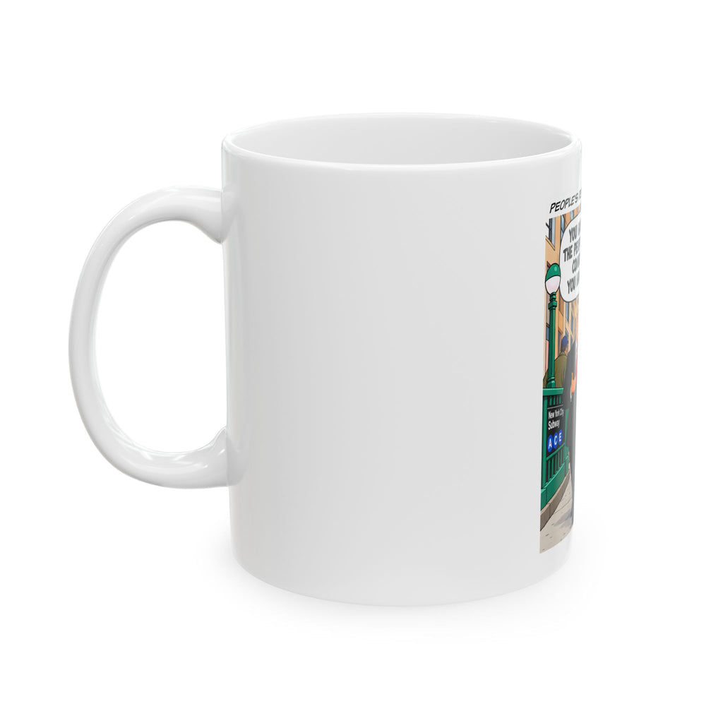 Political Cartoon Ceramic Mug — "You Have Stripped the People of All Hope"