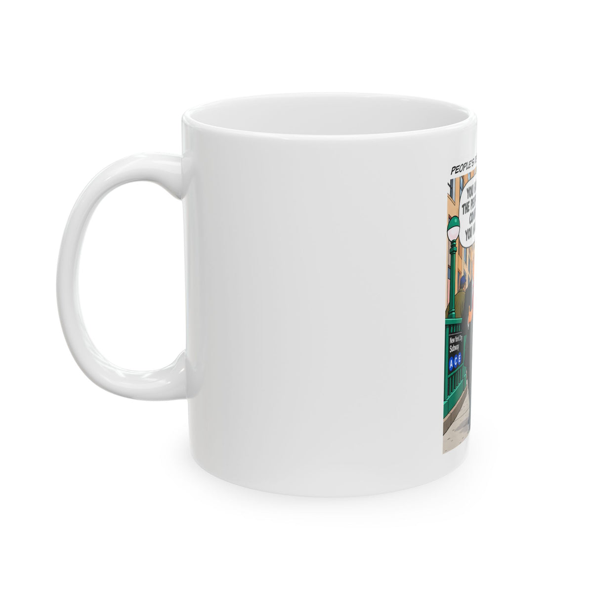 Political Cartoon Ceramic Mug — "You Have Stripped the People of All Hope"