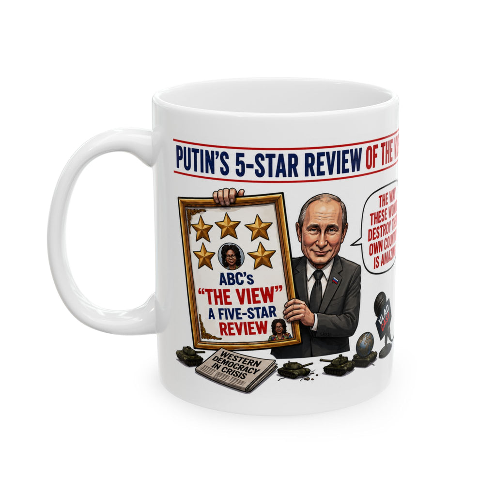 Putin's 5-Star Review of The View Parody Mug | Novelty Gift