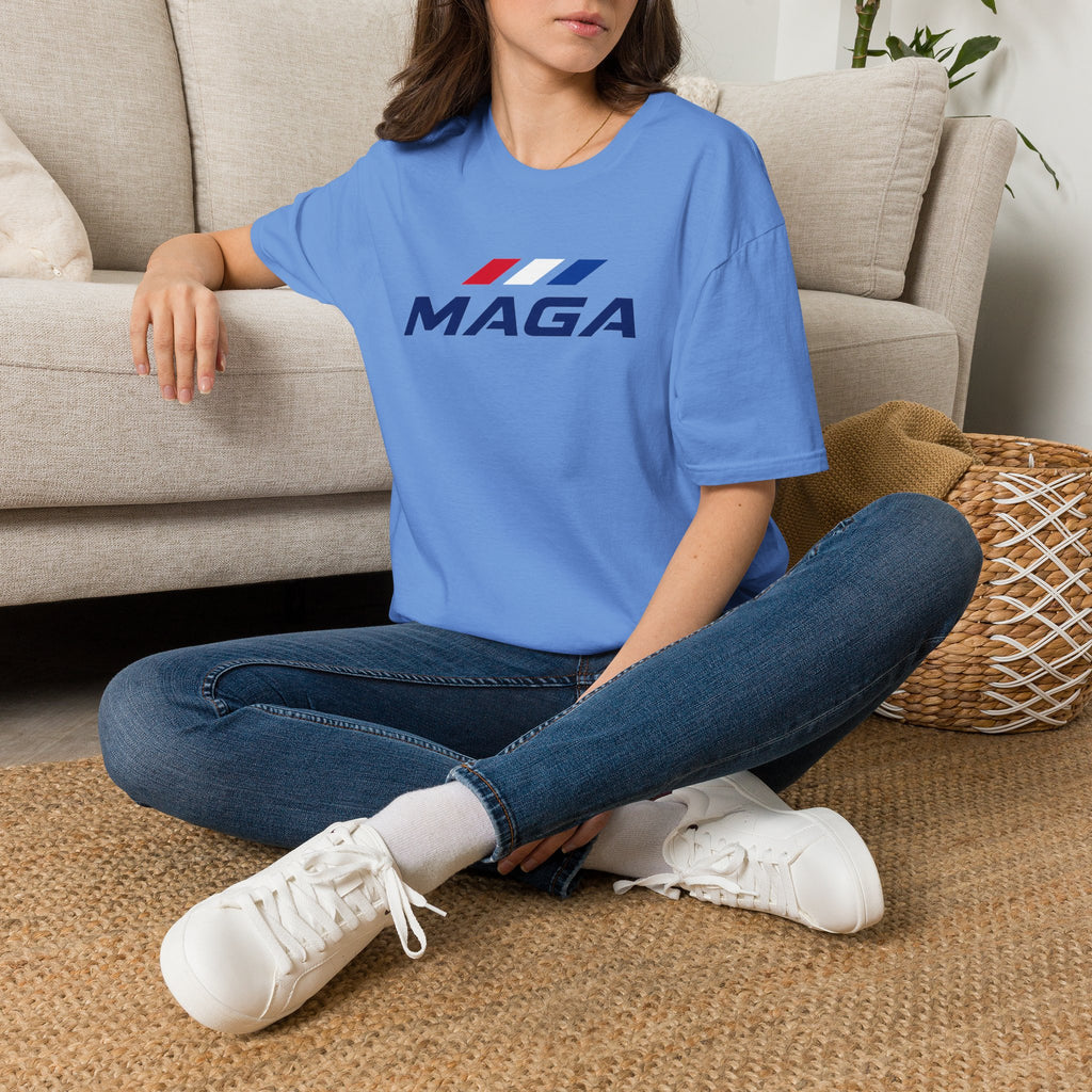 MAGA Patriotic T‑Shirt — Red White Blue Logo Tee - The Conservative Brand