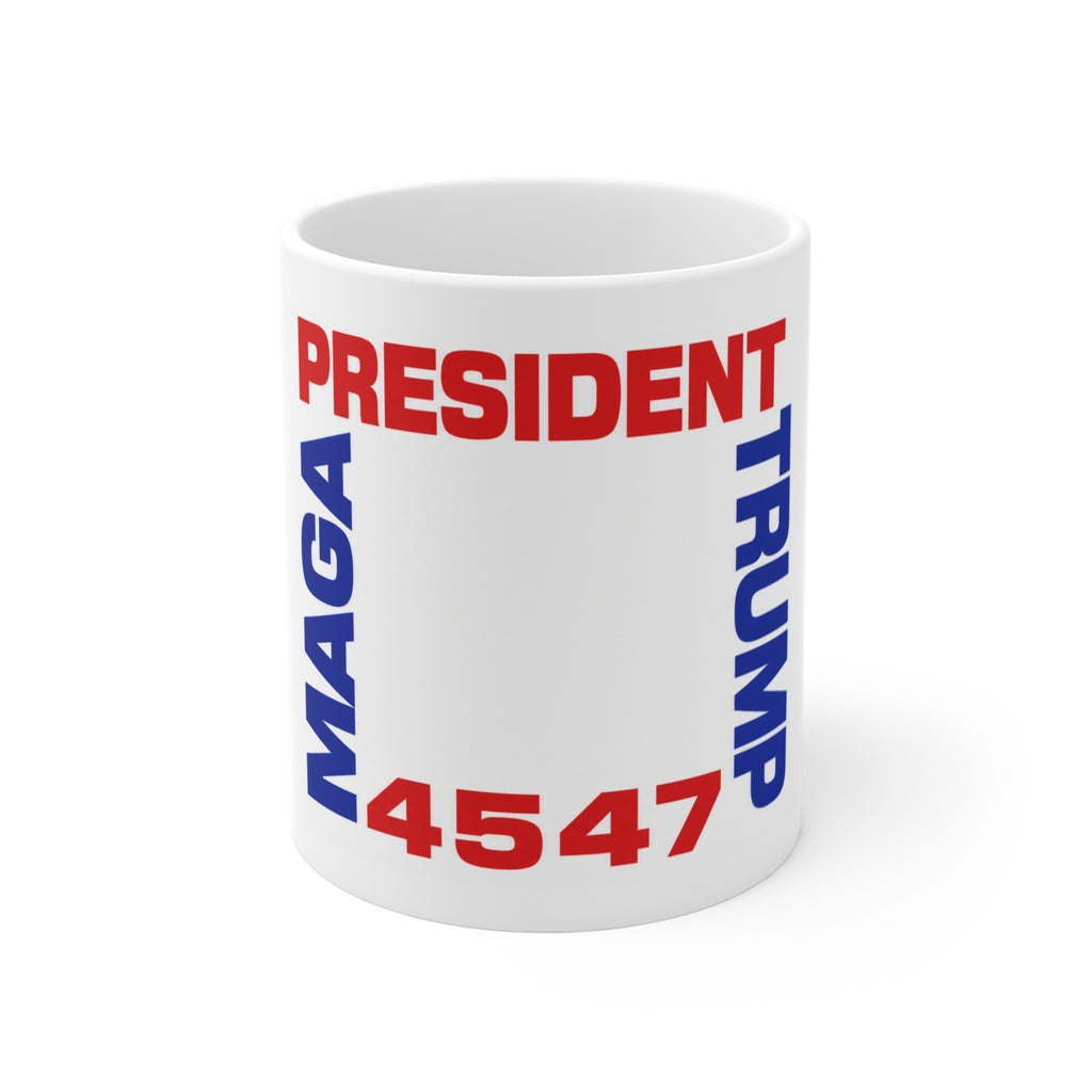 Official 45/47 Trump MAGA Coffee Mug – Patriotic Republican & Conservative Political Novelty Ceramic Cup (11oz & 15oz)