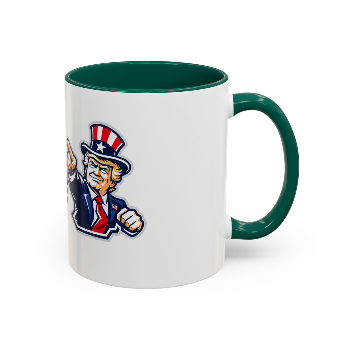 100% Woke Free Donald Trump Uncle Sam Ceramic Coffee Mug