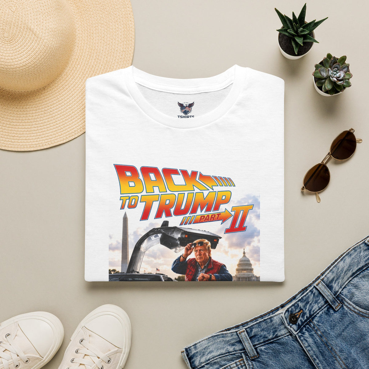 Back to Trump II T‑Shirt — Retro Political Graphic Tee
