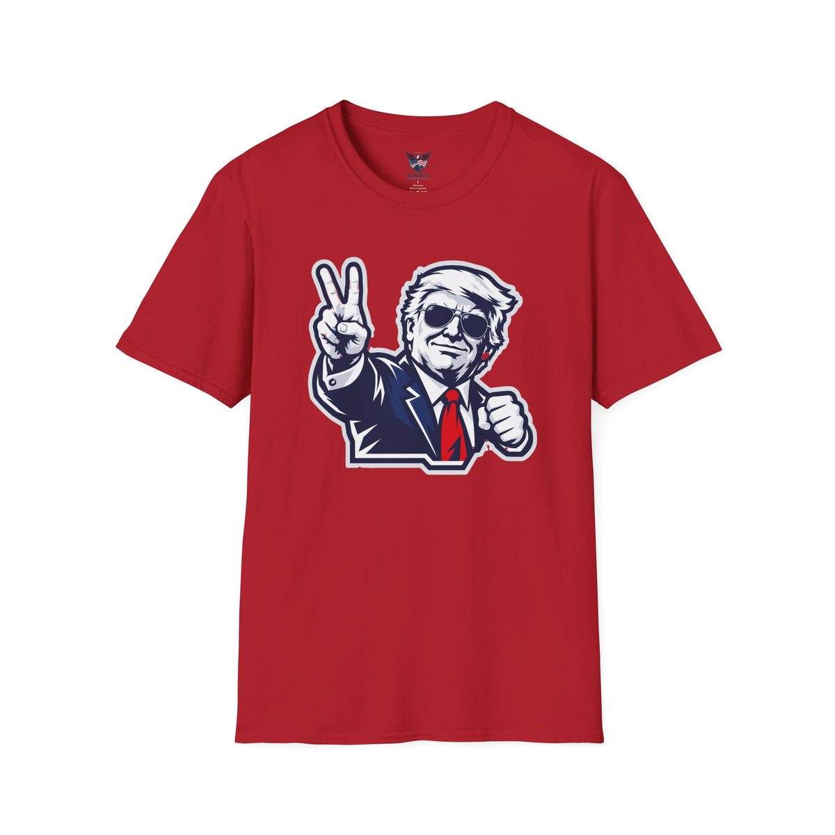 Vintage President Trump Peace Sign T-Shirt — Patriotic Trump Graphic Tee