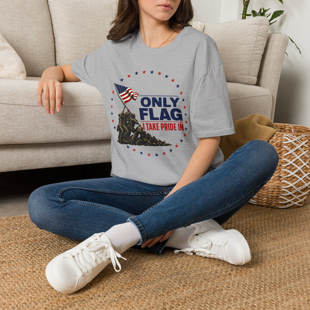 T-Shirt — "Only Flag" Patriotic American Flag Shirt
