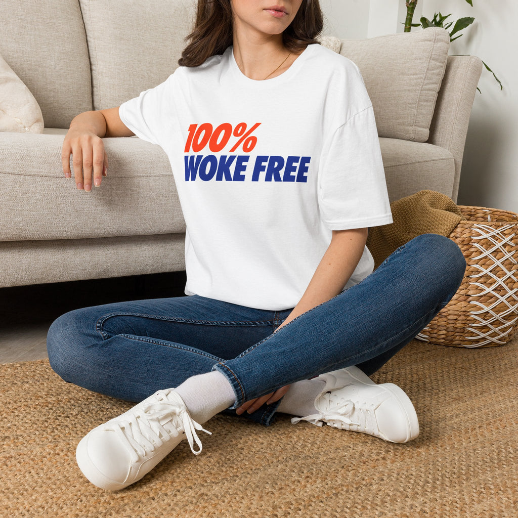 "Trump Patriot Shirt | America First T-Shirt | Conservative Republican Apparel | God Family Country Tee" | anti-woke tshirt | 100% Woke Free T-Shirt — Bold Retro Political Statement Tee