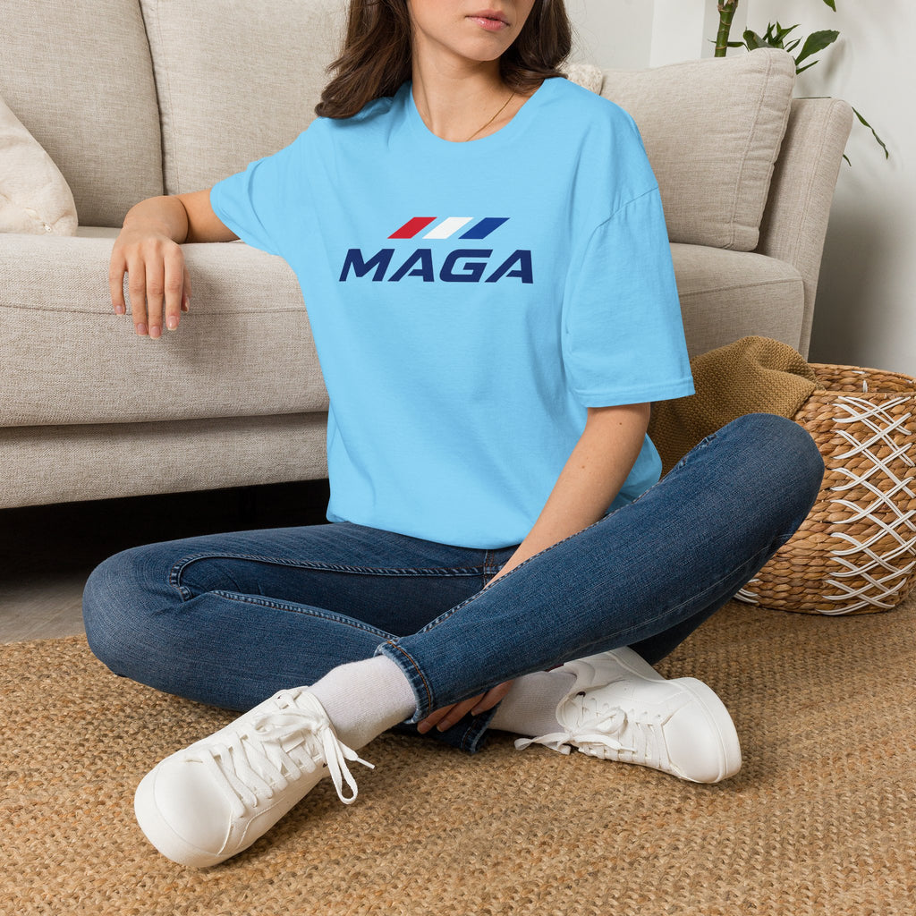 MAGA Patriotic T‑Shirt — Red White Blue Logo Tee - The Conservative Brand
