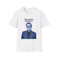 "Trump Patriot Shirt | America First T-Shirt | Conservative Republican Apparel | God Family Country Tee" | anti-woke tshirt | Destroying Late Night T-Shirt | Blue Portrait with Red Clown Nose