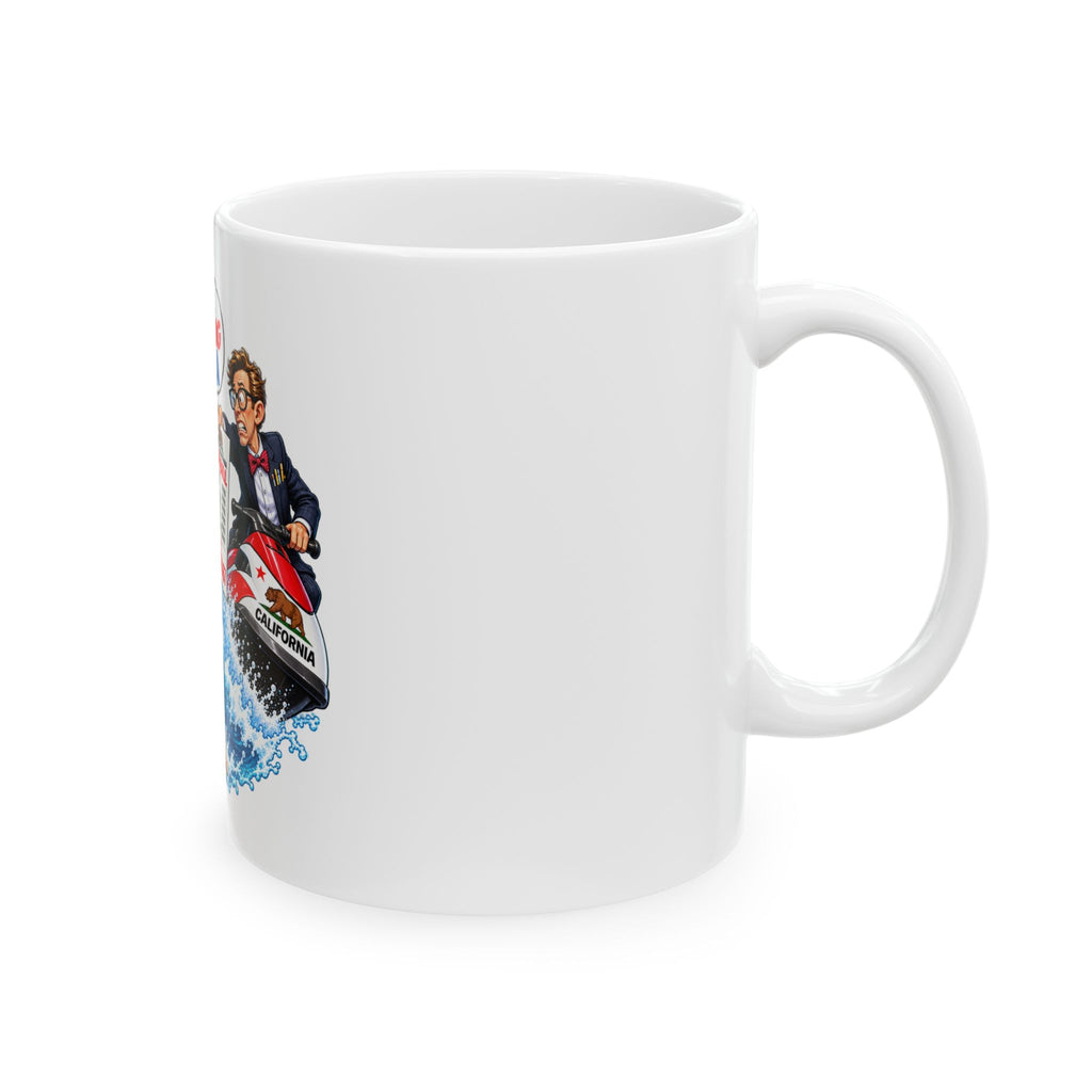 Moving to Florida SurferMug — "Dude, I’m Moving to Fla" Funny California Tax Escape Coffee Cup (11oz/15oz)