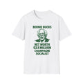 "Trump Patriot Shirt | America First T-Shirt | Conservative Republican Apparel | God Family Country Tee" | anti-woke tshirt | Bernie Bucks portrait T-Shirt | Net Worth 2.5 Million Champagne Socialist...