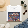 Mission Poster Graphic T-Shirt — "Man On A Mission" Vintage Rocket Art