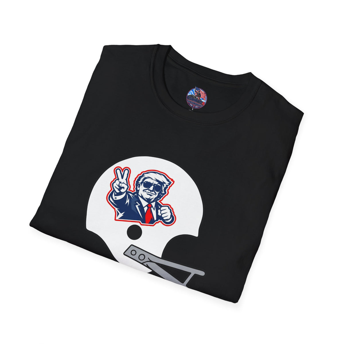 Maga Trump Football Helmet Graphic T-Shirt