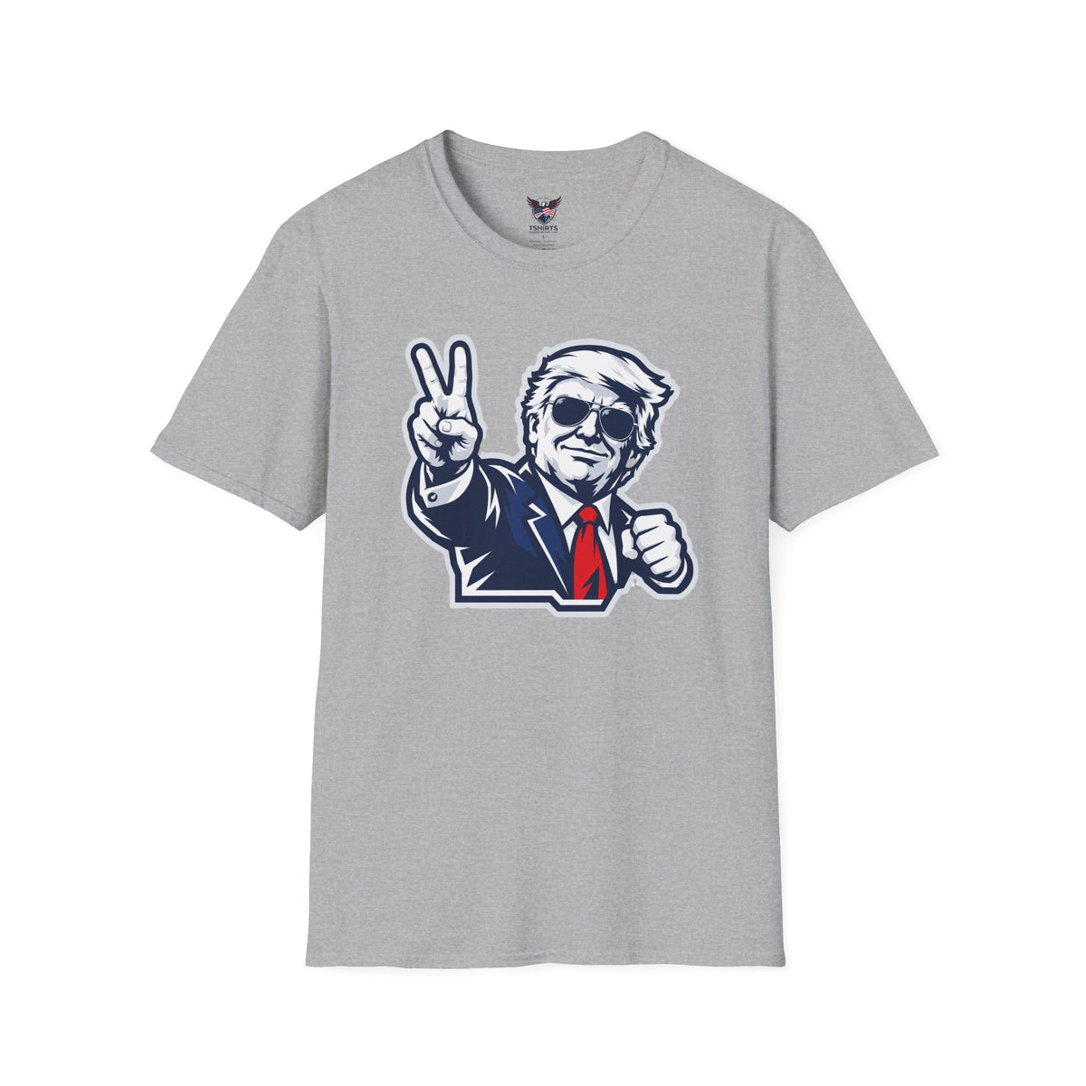 Vintage President Trump Peace Sign T-Shirt — Patriotic Trump Graphic Tee