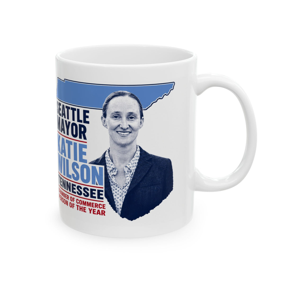 Seattle Mayor Katie Wilson Tennessee Chamber of Commerce Person of the Year Satire Tshirt Campaign Graphic