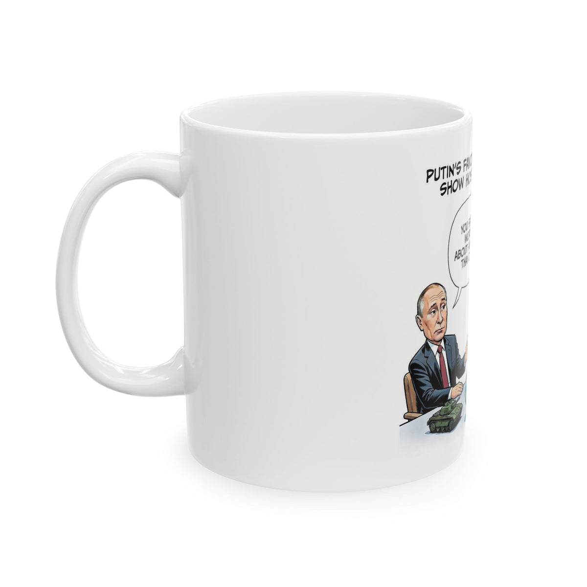 Political Satire  "The View" Cartoon Mug | Ceramic Coffee Tea Cup