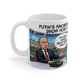 SUNY HOSTIN SATIRE MUG Political Cartoon Coffee Mug — “Putin’s Favorite Daytime Talk Show Host: Sunny Hostin” 11oz