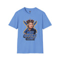 Carolina Blue Clinton No Queens Lost T-Shirt | Crowned Queen Portrait Tee