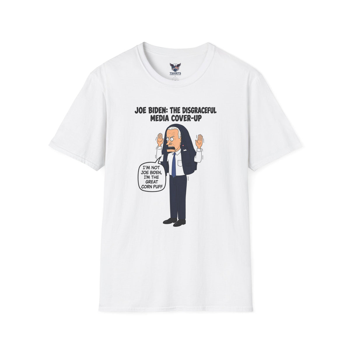 "Trump Patriot Shirt | America First T-Shirt | Conservative Republican Apparel | God Family Country Tee" | anti-woke tshirt | Political Cartoon Character T-Shirt | Satirical Media Commentary
