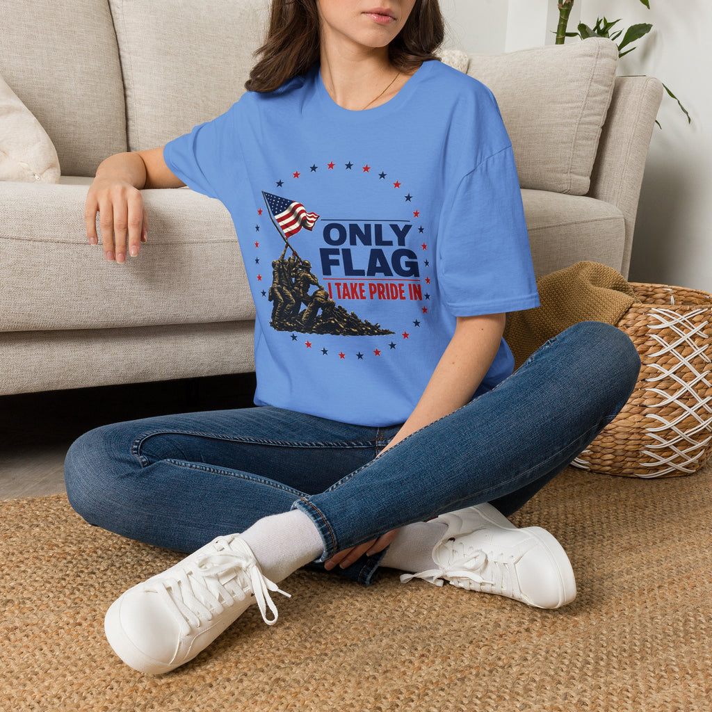 T-Shirt — "Only Flag" Patriotic American Flag Shirt