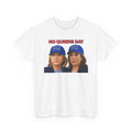 "Trump Patriot Shirt | America First T-Shirt | Conservative Republican Apparel | God Family Country Tee" | anti-woke tshirt | No Queens Day T-Shirt | Twin Women Faces with Blue Caps, Political Satire...