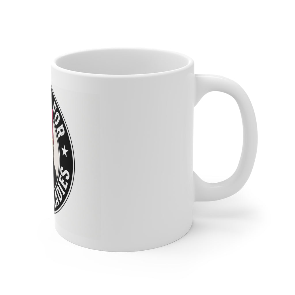 No Time For Crazy Cat Ladies Resist Cat Ceramic Coffee Mug – Funny Cat Mom Gift & Feminist Novelty Tea Cup