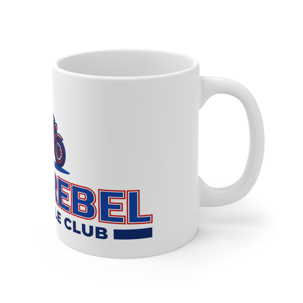 MAGA Rebel Motorcycle Club Ceramic Mug – Conservative Republican Gift for Trump Supporters