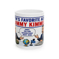 Jimmy Kimmel Political Cartoon Mug | Talk Show Satire Coffee Cup