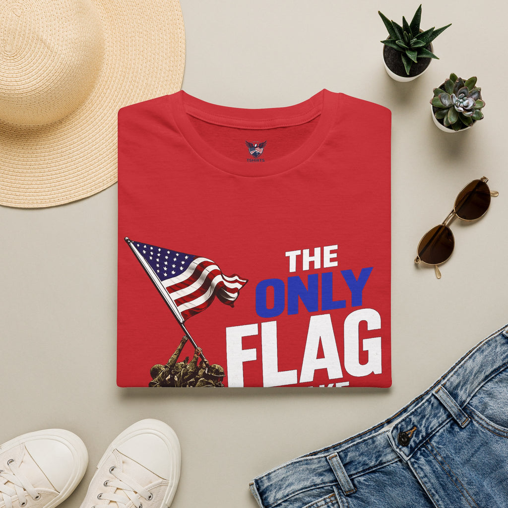 T-Shirt — "The Only Flag I Take Pride In" Patriotic American Flag Tee