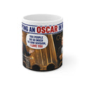 PUTIN GIVEN OSCAR BY HOLLYWOOD SATIRICAL Political Satire Mug — 'Accepting an Oscar in 2024' Comedy Coffee Cup