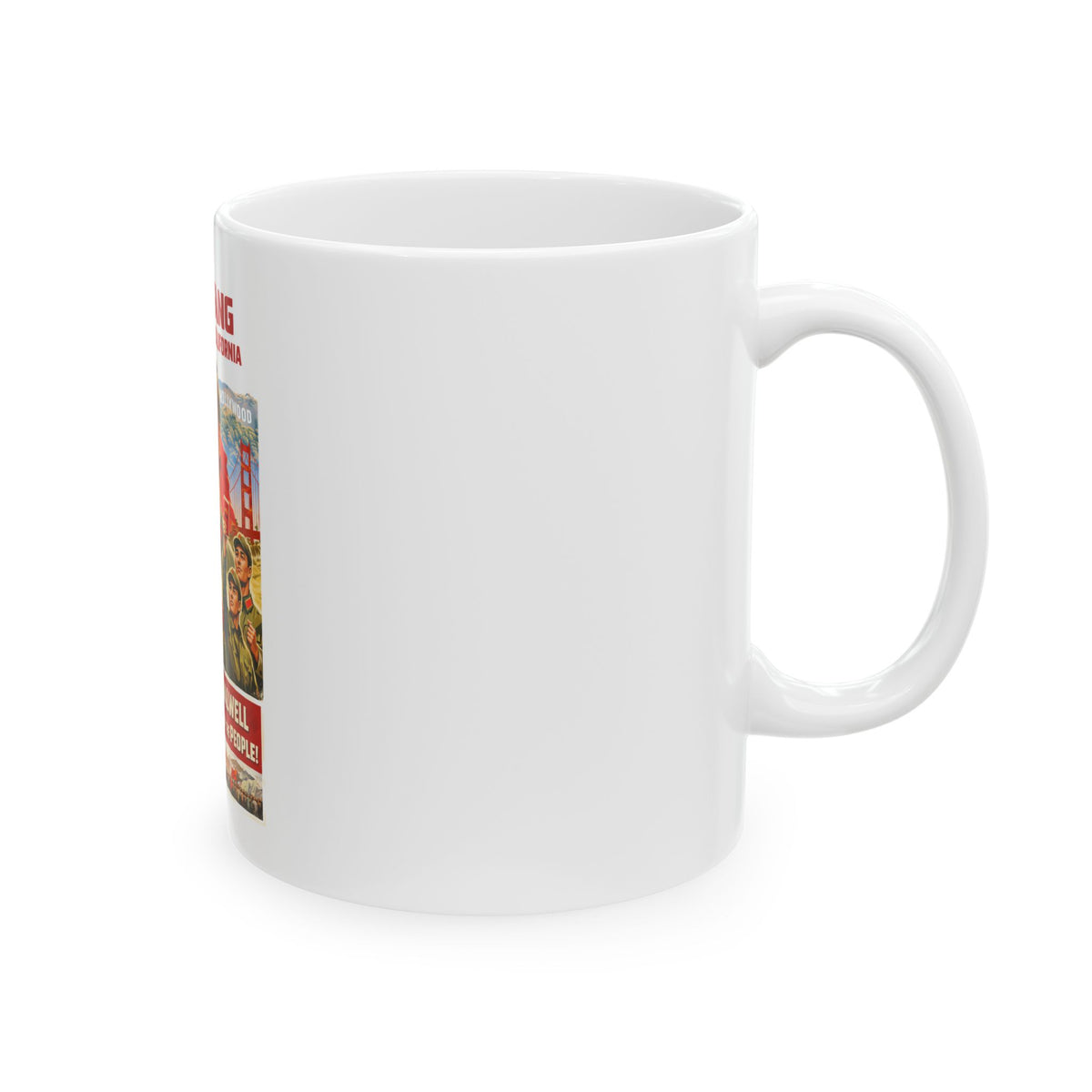 Eric Swalwell Fang Fang Political Poster Ceramic Mug