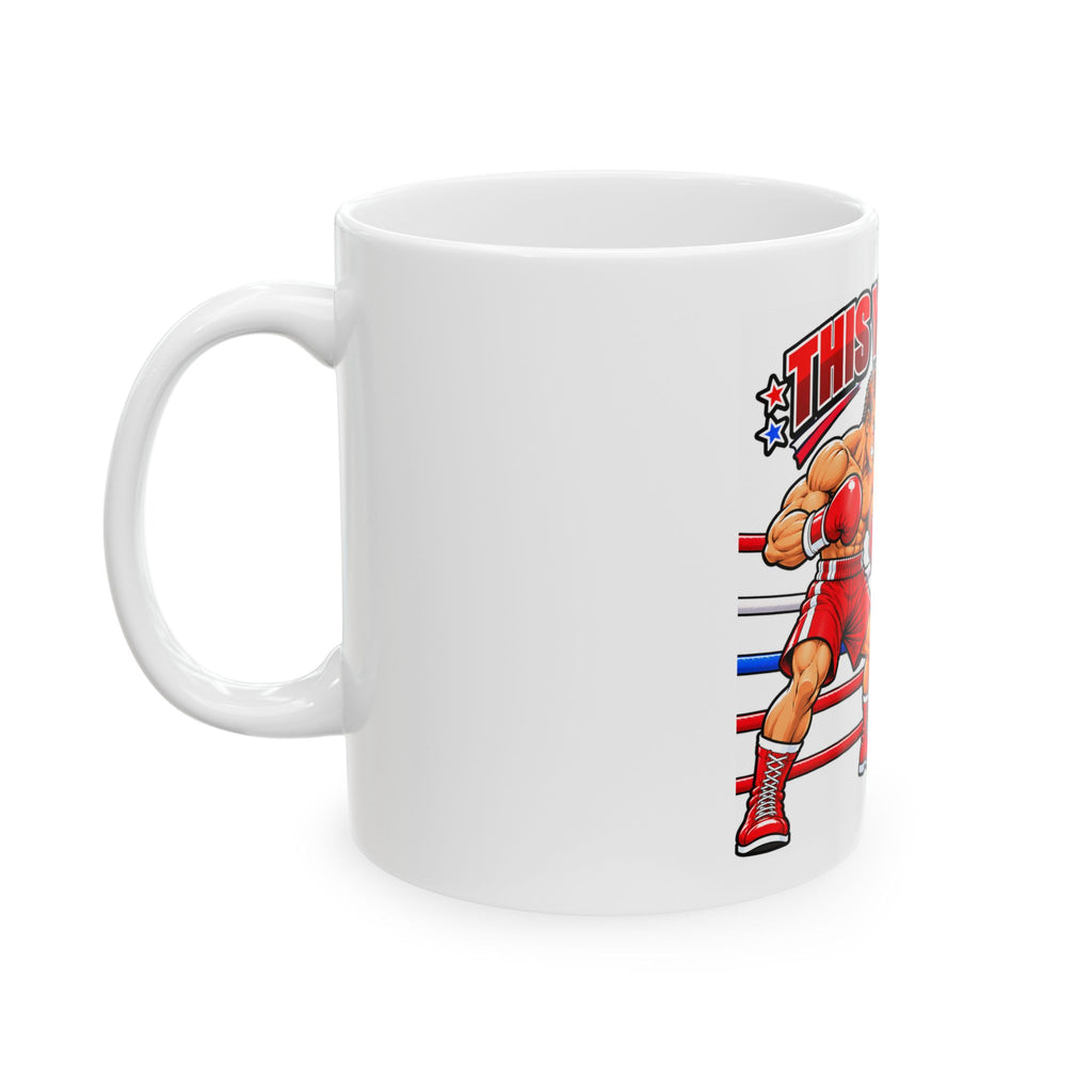 Too Knocked Out for Next Week Boxing Ceramic Mug — Funny Boxer vs. Coach Coffee Cup (11oz/15oz)