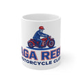 MAGA Rebel Motorcycle Club Ceramic Mug – Conservative Republican Gift for Trump Supporters