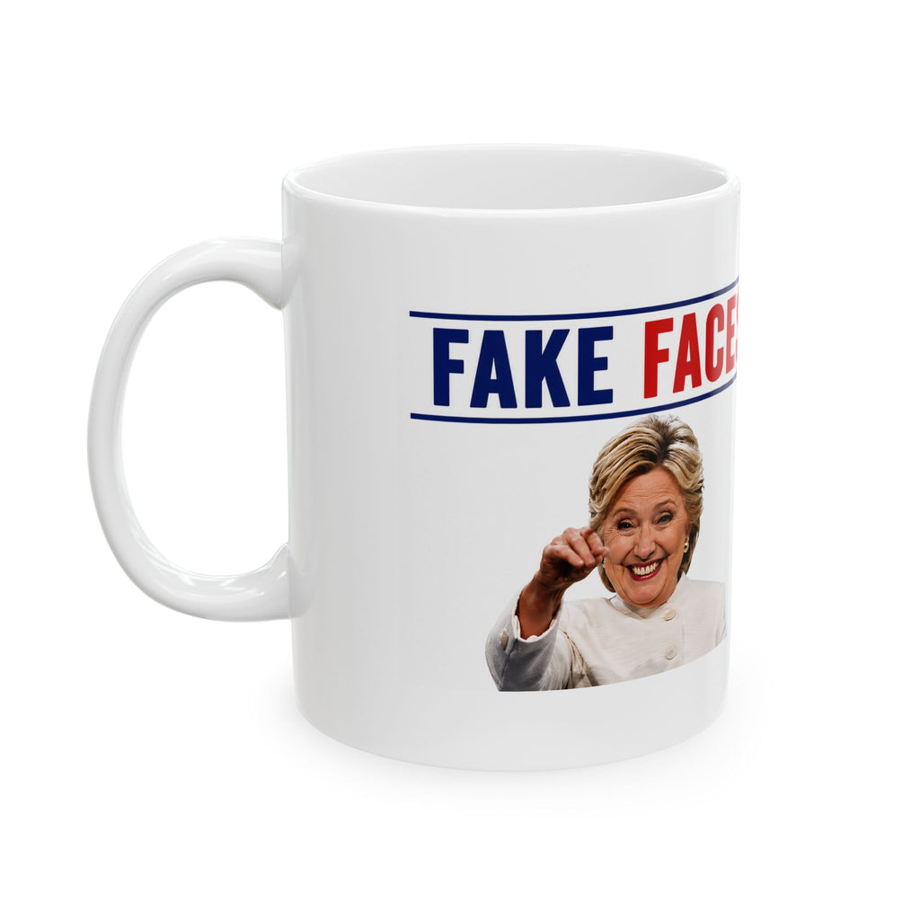 Faces of Hillary Mug | Photo Collage Ceramic Coffee Cup