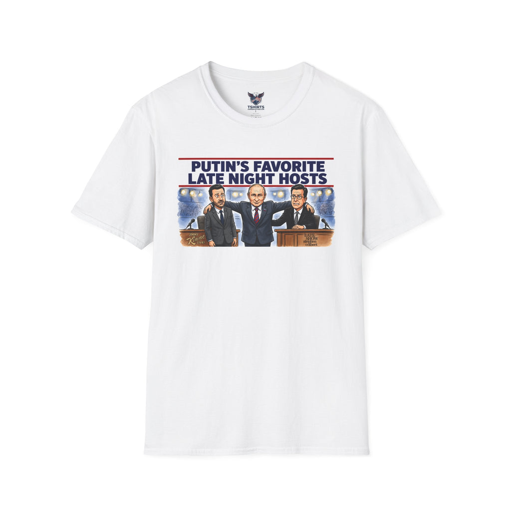 Political T-Shirt — “Putin’s Favorite Late Night Hosts” Satirical Graphic Tee