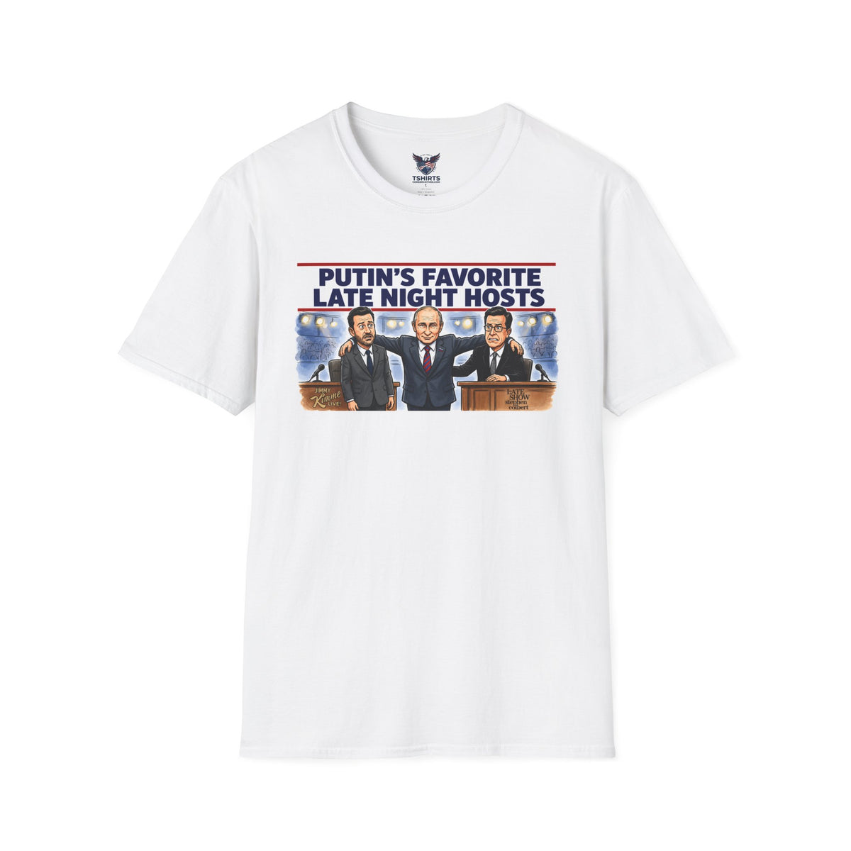 Political T-Shirt — “Putin’s Favorite Late Night Hosts” Satirical Graphic Tee