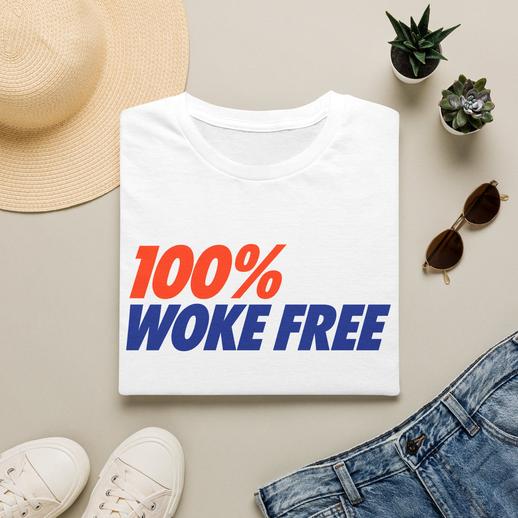"Trump Patriot Shirt | America First T-Shirt | Conservative Republican Apparel | God Family Country Tee" | anti-woke tshirt | 100% Woke Free T-Shirt — Bold Retro Political Statement Tee