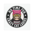 No Time for Crazy Cat Ladies Resist Cat Magnet | Car Magnet