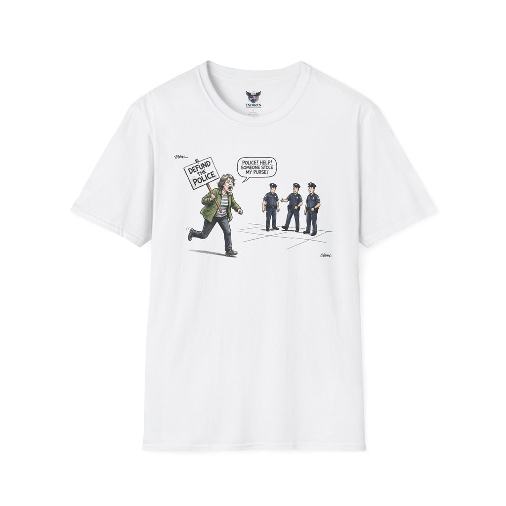 "Trump Patriot Shirt | America First T-Shirt | Conservative Republican Apparel | God Family Country Tee" | anti-woke tshirt | Unisex Softstyle T-Shirt