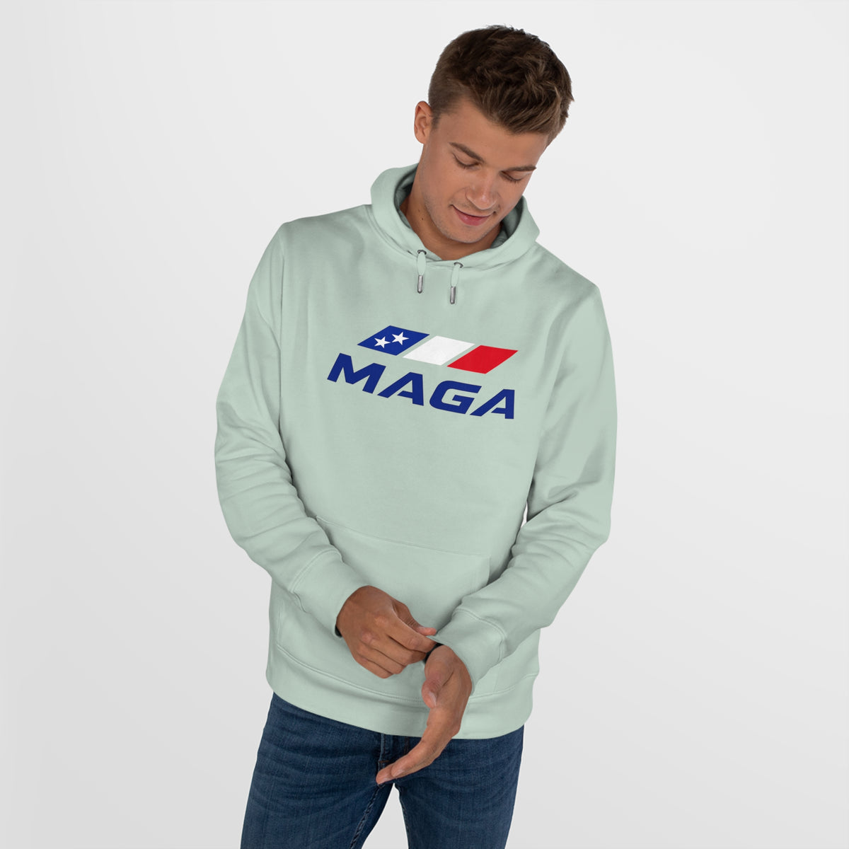 MAGA Hooded Sweatshirt — The Conservative Brand - Patriotic Red White & Blue Logo Hoodie