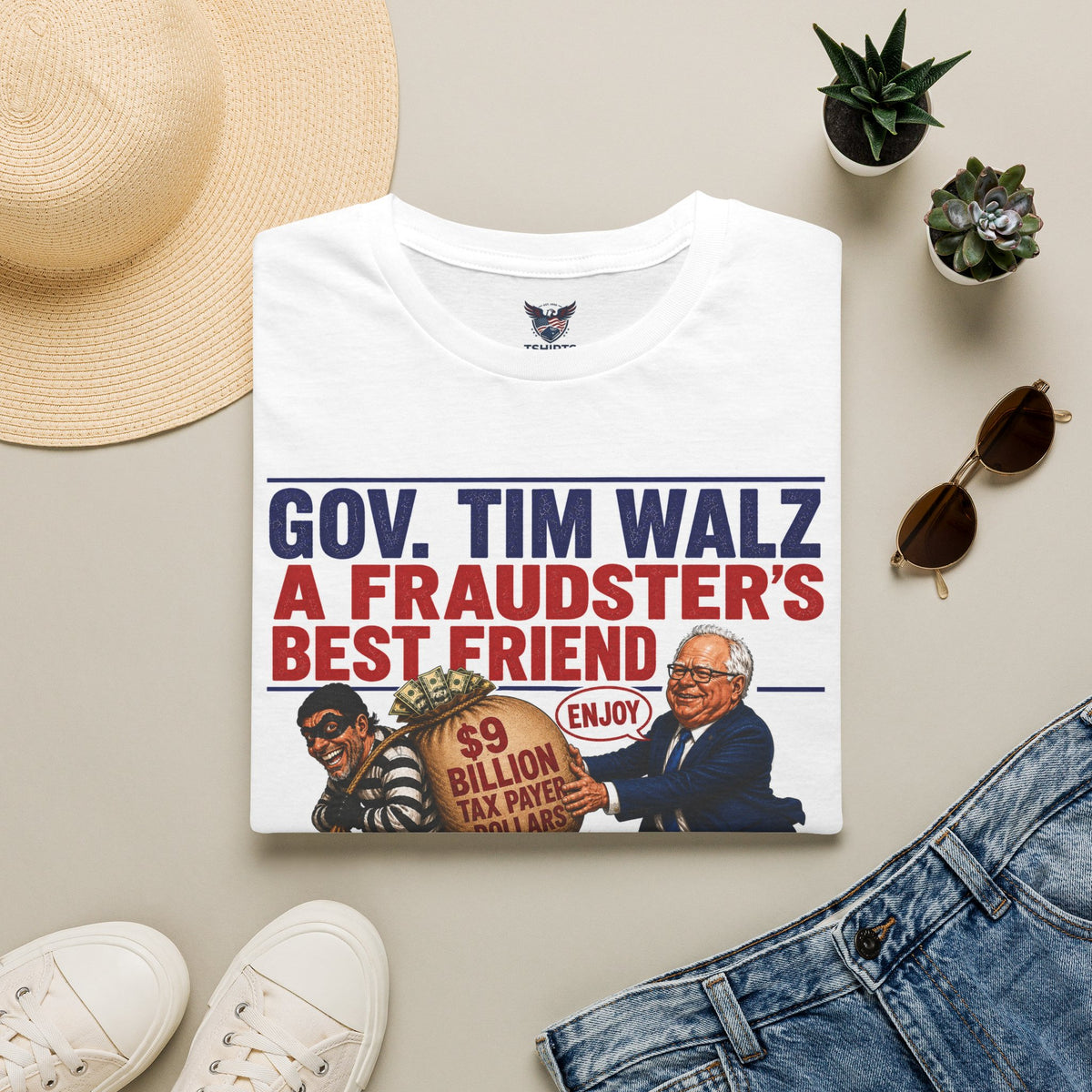 Political Satire A Fraudster's Best Friend T-Shirt