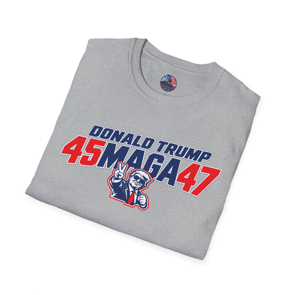 Donald Trump 45 MAGA 47 Patriotic Conservative T-Shirt